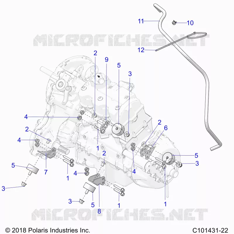 ENGINE, TRASMISSIONE MOUNTING & LONG BLOCK 