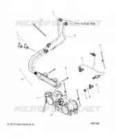 SISTEMA DI ALIMENTAZIONE CARBURANTE, RAIL, LINES AND CORPO FARFALLATO