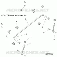 SUSPENSION, FRONT BARRA DI STABILIZZAZIONE
