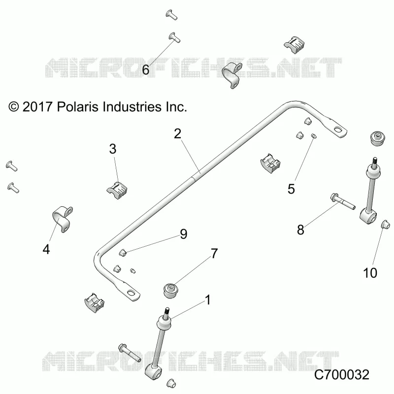 SUSPENSION, FRONT BARRA DI STABILIZZAZIONE