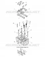 ENGINE, TESTA CILINDRO AND VALVES