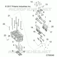 ENGINE, TESTA CILINDRO AND VALVES
