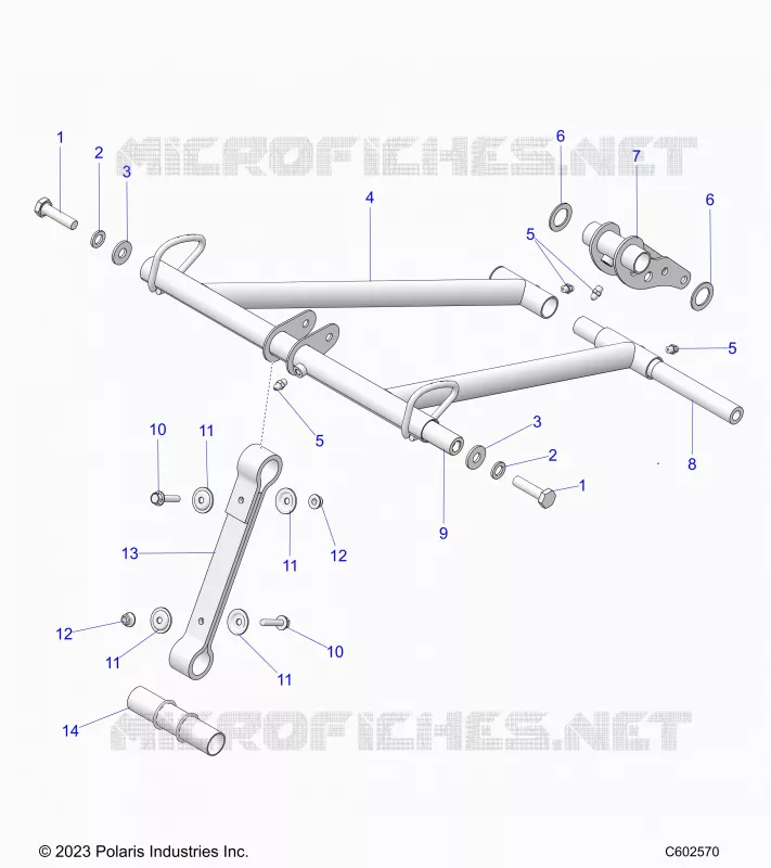 SUSPENSION, ANTERIORE COPPIA ARM