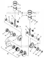 PISTONEEE   ALBERO MOTORE 500 EFI 0963774 AND EUROPEAN 500 EFI E963774 (4936183618C010)