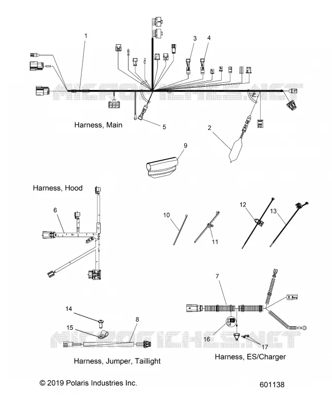 ELETTRICO, WIRING HARNESSES