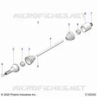 TRASMISSIONE, DRIVE SHAFT, MIDDLE