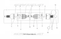 DRIVE TRAIN, ALBERO DI TRASMISSIONE, REAR
