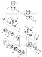 PISTONEEE   ALBERO MOTORE 500 RMK 0982964 AND EUROPEAN 500 RMK E982964 (4942634263C010)