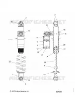 SUSPENSION, AMMORTIZZATORE POSTERIORE TRACK