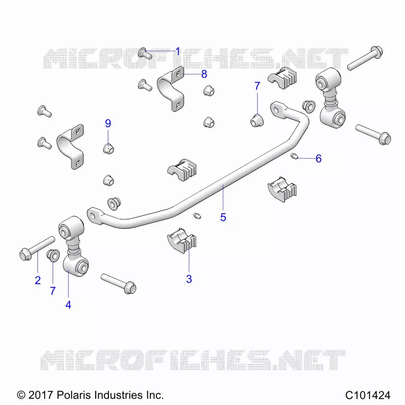 SUSPENSION, BARRA DI STABILIZZAZIONE, FRONT