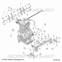 ENGINE, TRASMISSIONE MOUNTING & LONG BLOCK