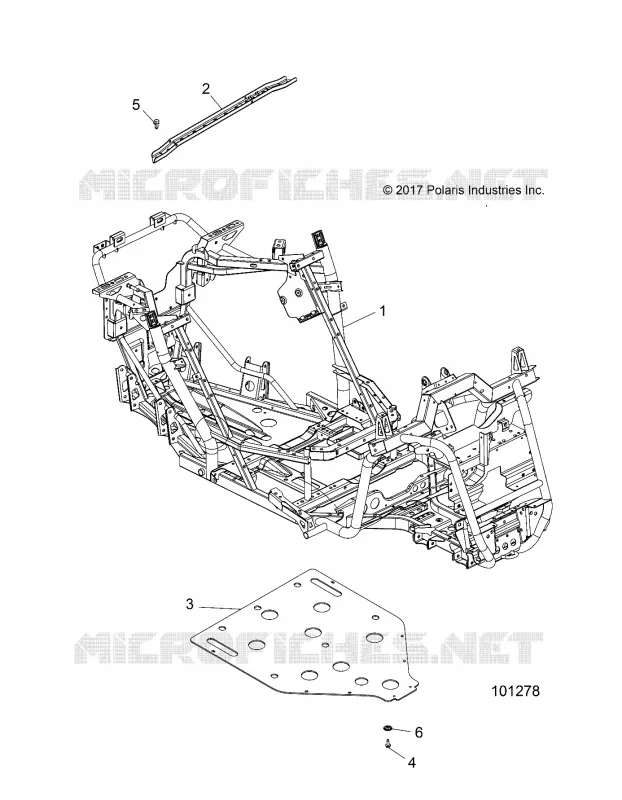 CHASSIS, TELAIO PRINCIPALE AND SKID PLATE