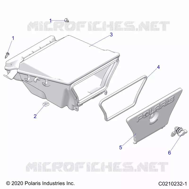 BODY, STORAGE BOX, REAR