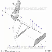 SUSPENSION, A-ARM AND PAVONEGGIARSI MOUNTING -A18SDA57F1/SDE57F1 