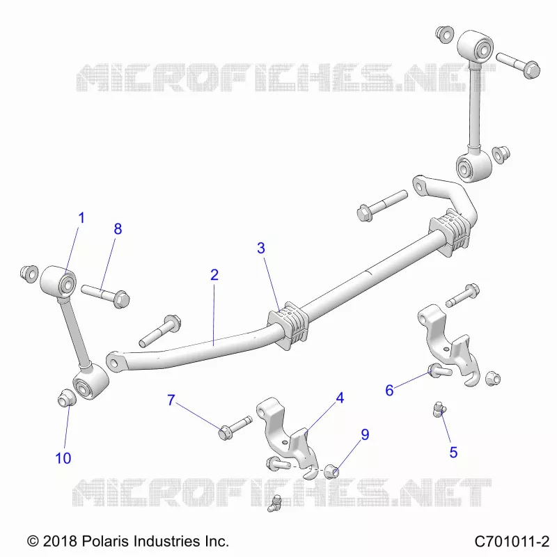 SUSPENSION, FRONT, BARRA DI STABILIZZAZIONE