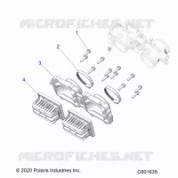 ENGINE, REED VALVE AND CORPO FARFALLATO ADAPTOR -S24TKP8RS (C601635)