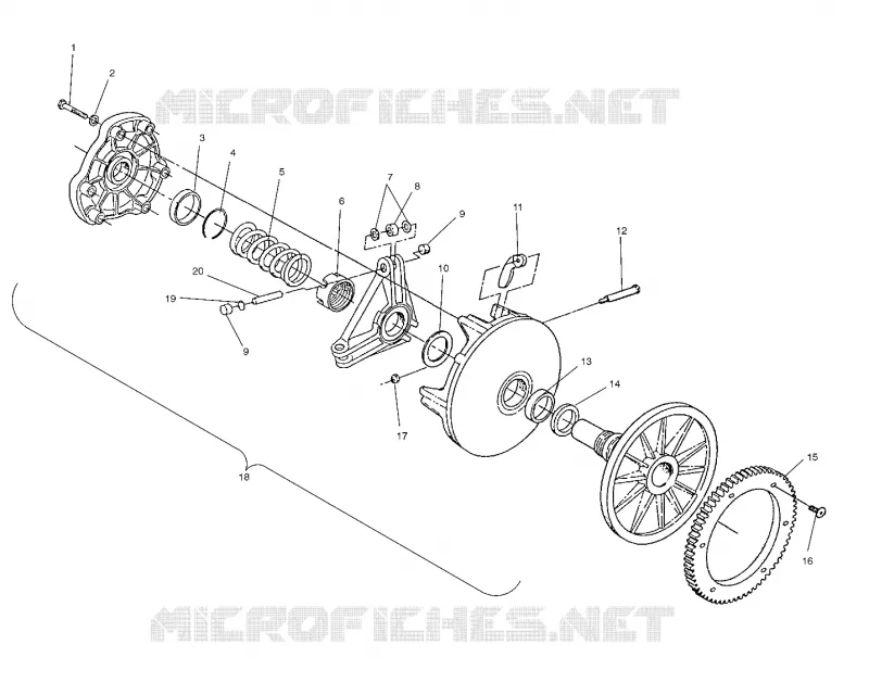 TRASMISSIONE FRIZIONE (ELECTRIC START MODELS)