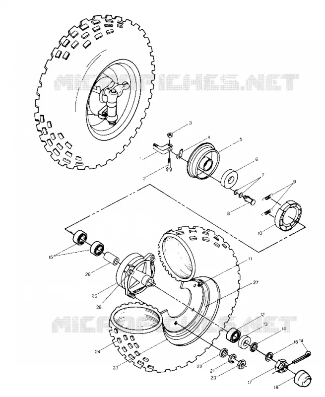 RUOTA ANTERIORE ASSEMBLY (4913501350015A)
