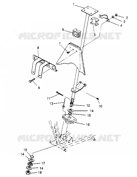 INSIEME DELLO STERZO POST 2x4 400L W947540 (4926752675B005)