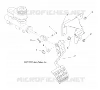 BRAKES, PEDAL AND CILINDRO PRINCIPALE MOUNTING