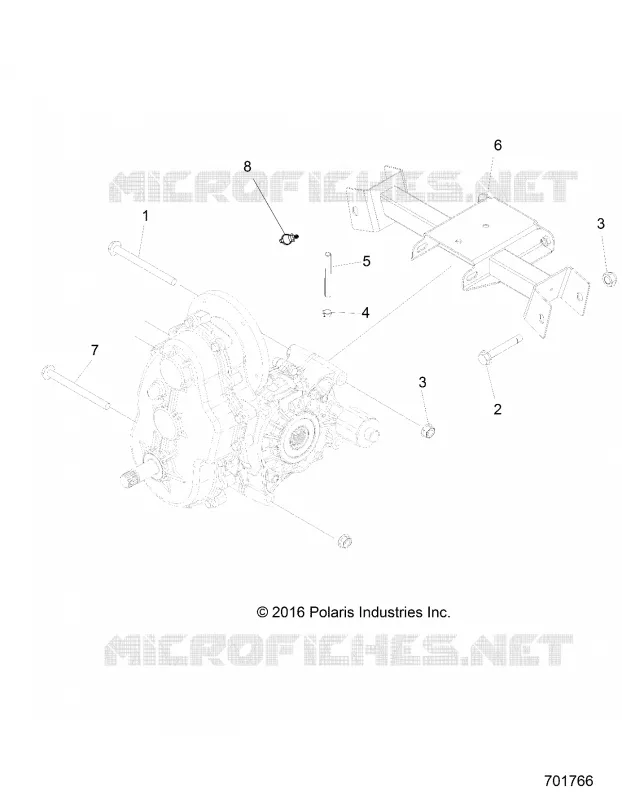 TRASMISSIONE, MAIN GEARCASE MOUNTING