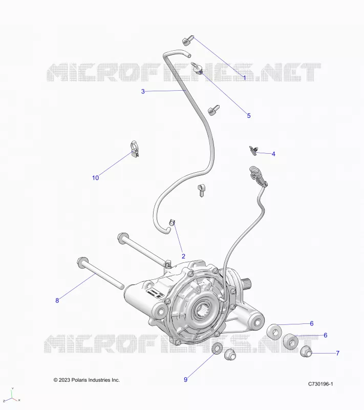 TRASMISSIONE, FRONT GEARCASE MOUNTING