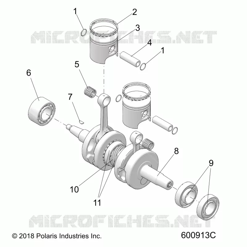 ENGINE, PISTON AND ALBERO MOTORE