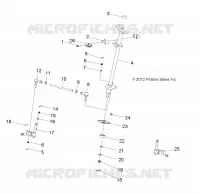 STEERING, STERZO POST AND TIE ROD ASM.