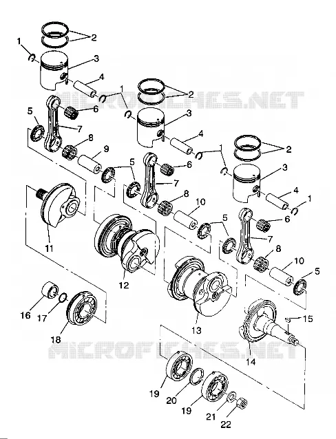 ALBERO MOTORE   PISTONEEE SL 650 B944058 (4926992699023A)