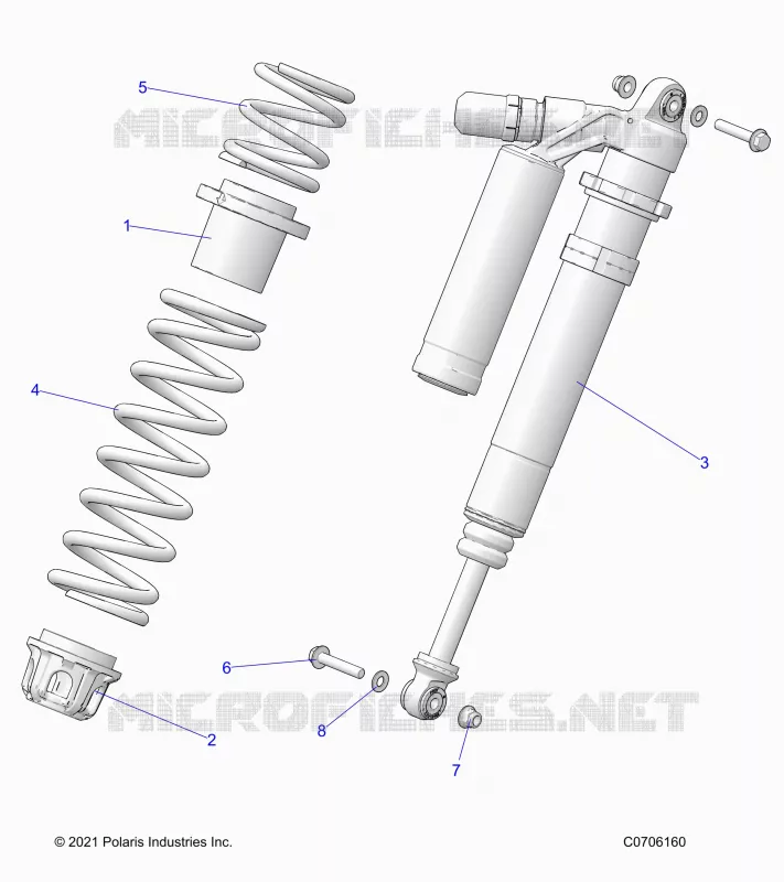 SUSPENSION, SHOCK ANTERIORE MOUNTING, DELUXE