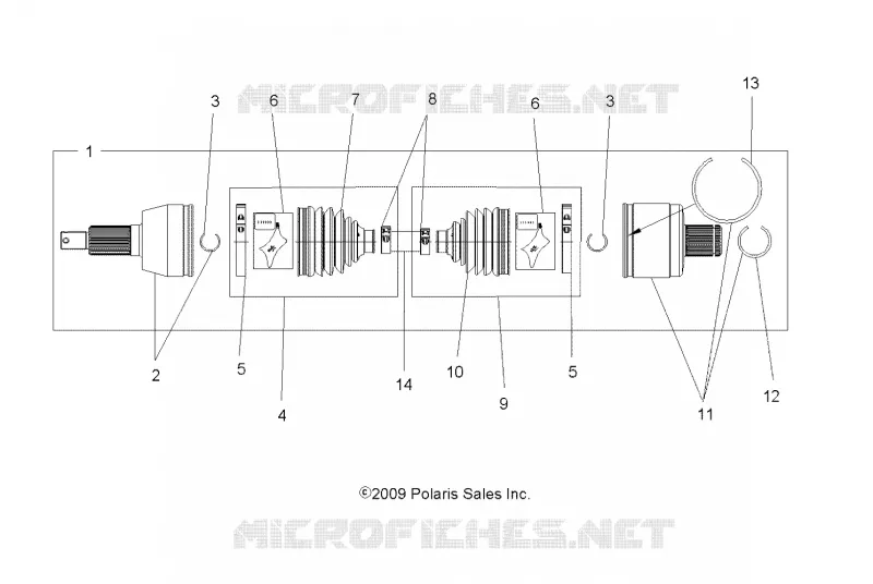 DRIVE TRAIN, ALBERO DI TRASMISSIONE, REAR