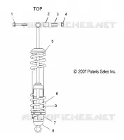 SUSPENSION, SHOCK, REAR TRACK