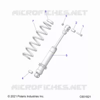 SUSPENSION, AMMORTIZZATORE POSTERIORE TRACK (7045816)