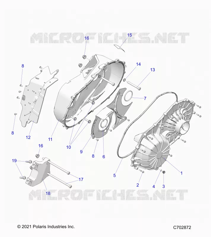 TRASMISSIONE, CLUTCH COVER ASM.- G24G5K99A/99B (C702872)