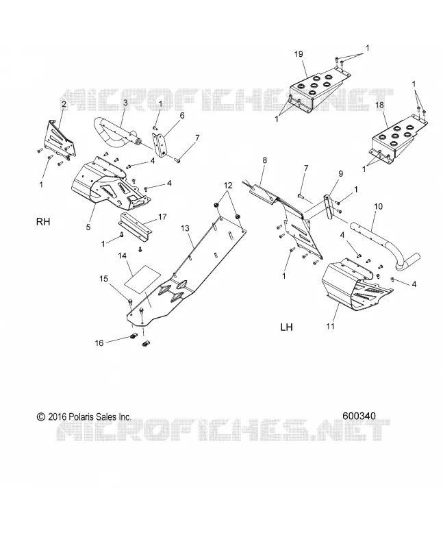 CHASSIS, CLUTCH GUARD AND POGGIAPIEDIS