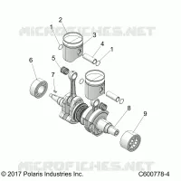 ENGINE, PISTONE & ALBERO MOTORE