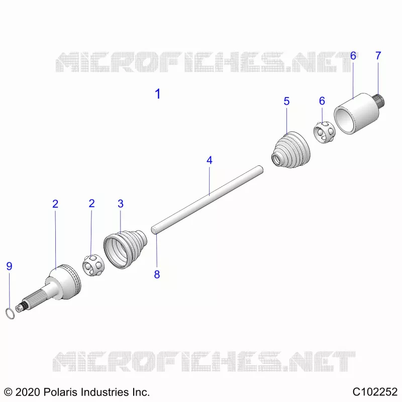 TRASMISSIONE, REAR DRIVE SHAFT