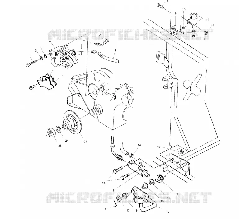 FRENO POSTERIORE/FOOT PEDAL