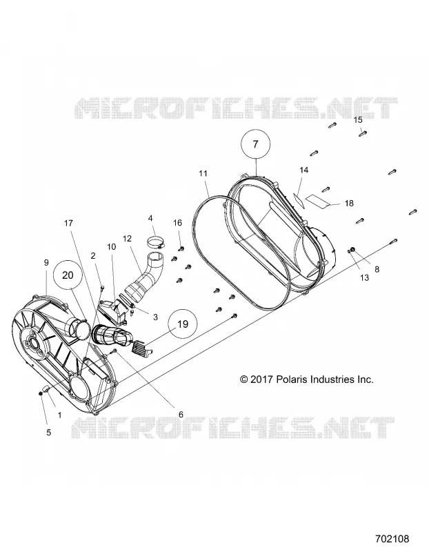 TRASMISSIONE, CLUTCH COVER AND DUCTING
