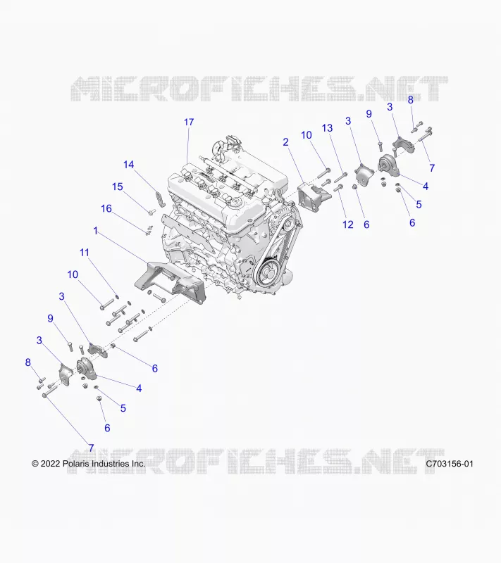 MOTORE, MOUNTING & LONG BLOCK