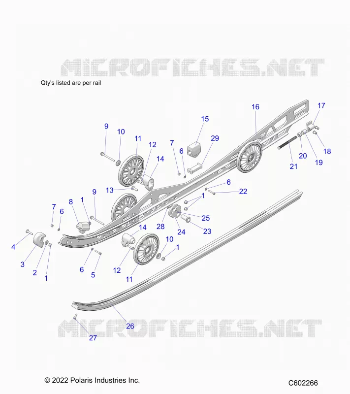 SUSPENSION, RAIL BEAM LH/RH