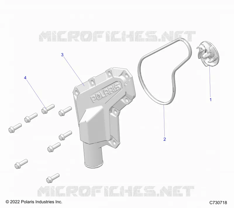 MOTORE, WATERPUMP IMPELLER AND COVER