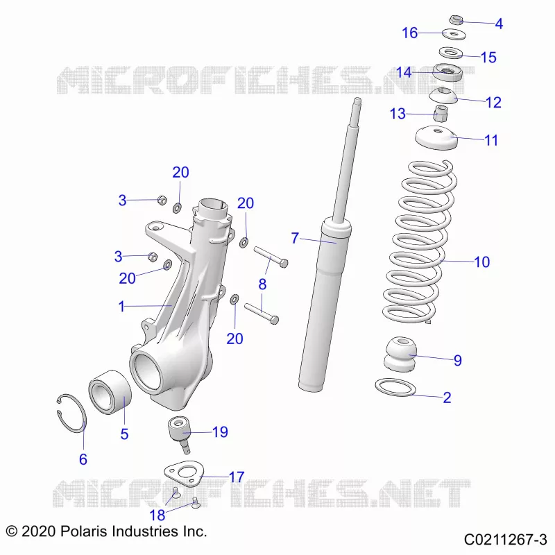 SUSPENSION, ANTERIORE MONTANTE