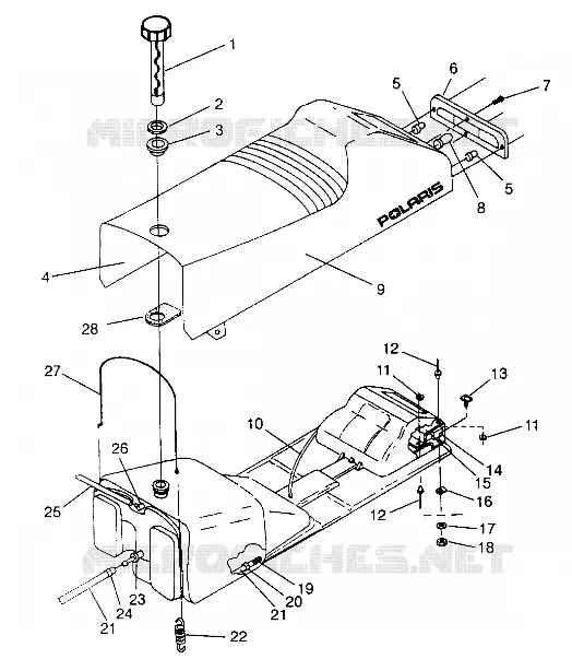 MONTAGGIO SEDILE   SERBATOIO XLT Special (Xtra) 0946767 (4927112711002A)