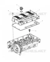 MOTORE, ROCKER ARMS COVER and OIL FILLER