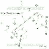 SUSPENSION, FRONT BARRA DI STABILIZZAZIONE