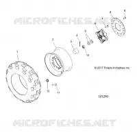 RUOTAS, FRONT TIRE AND BRAKE DISC