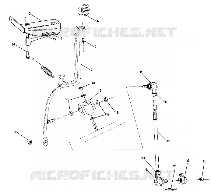 SHIFT COLLEGAMENTO ASSEMBLY 4X6--UPDATED 4/89 (49173717370016)