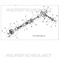 TRASMISSIONE, FRONT SCATOLA DEGLI INGRANAGGI INTERNALS