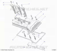 ENGINE, VALVOLA COPERTURA & SPARK PLUGS